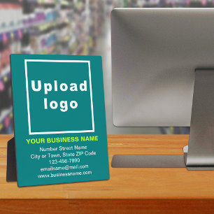 Geschäftsinformationen zur Aquamarinen grünen Eben Fotoplatte