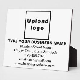 Geschäftsinformationen zur White Rectangle Plaque Fotoplatte