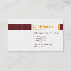 GESCHÄFTSKARTE: angesagt 1 Visitenkarte