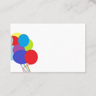 GESCHÄFTSKARTE: BALLOONS VISITENKARTE