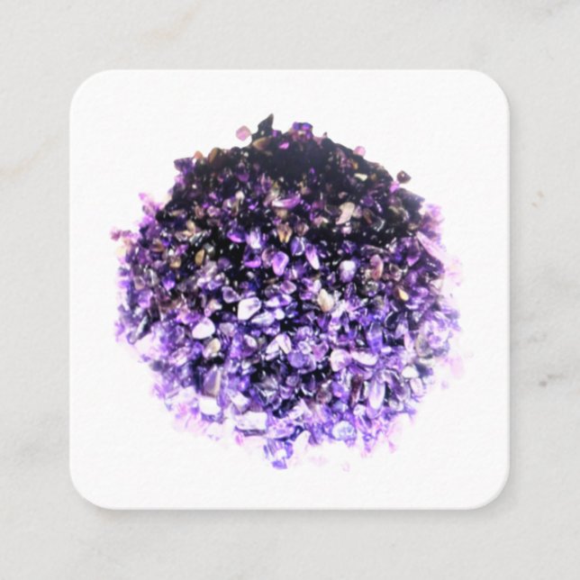 GESCHÄFTSKARTE CRYSTAL DESIGN STIL QUADRATISCHE VISITENKARTE (Vorderseite)