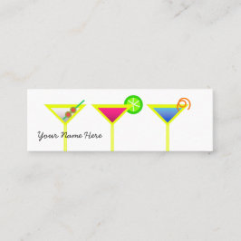 Geschäftskarte des Barkeepers Mini Visitenkarte