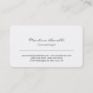 Geschäftskarte des Cosmetologen Business Card mit  Visitenkarte