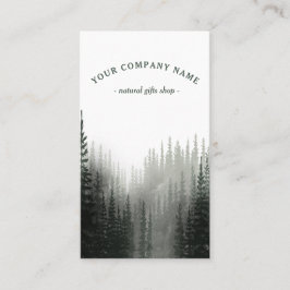 Geschäftskarte des Rustikalen Pine Forest-Logos Visitenkarte