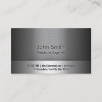 Geschäftskarte des Silver Metal Petroleum Engineer