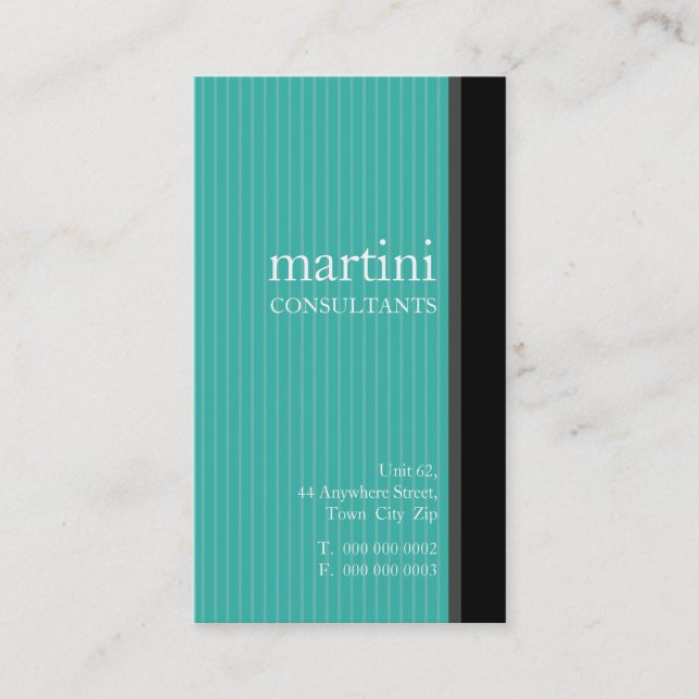 GESCHÄFTSKARTE: einfach 7 Visitenkarte (Vorderseite)