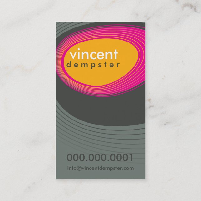 GESCHÄFTSKARTE: Fettgewaschene Retrosteine P6 Visitenkarte (Vorderseite)