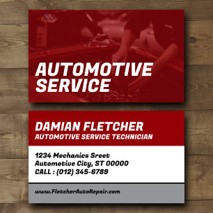 Geschäftskarte für Automobilservice Visitenkarte