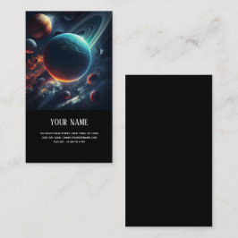 Geschäftskarte für das Sonnensystem Visitenkarte