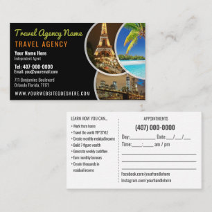 Geschäftskarte für den Agent Travel Template Visitenkarte