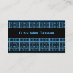 Geschäftskarte für geometrische Quadrate im Retro, Visitenkarte