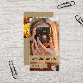Geschäftskarte für personalisierte und moderne Fot Visitenkarte