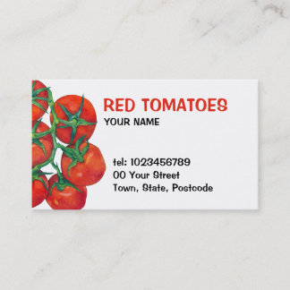 Geschäftskarte für Rote Tomaten Visitenkarte