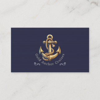 Geschäftskarte Golden Anchor Visitenkarte