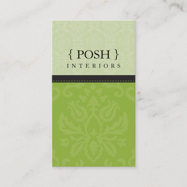 GESCHÄFTSKARTE:: Göttlich Damast P 4 Visitenkarte (Vorderseite)