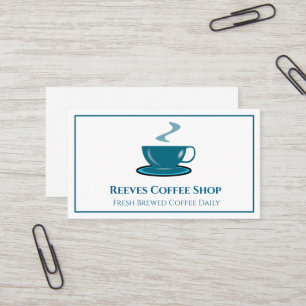 Geschäftskarte Kaffee Shop Café Visitenkarte