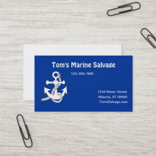 Geschäftskarte - Marineanker Visitenkarte