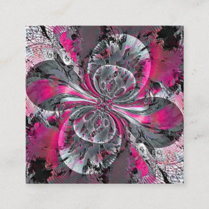 Geschäftskarte mit gemischten Signalen Quadratische Visitenkarte