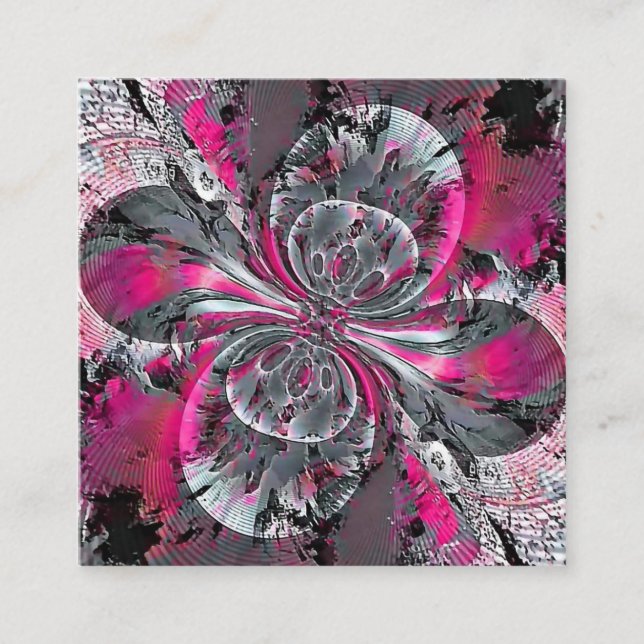 Geschäftskarte mit gemischten Signalen Quadratische Visitenkarte (Vorderseite)