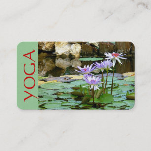 GESCHÄFTSKARTE, PEARL, FOTOG. YOGA, LOTUS BLOSSOM VISITENKARTE