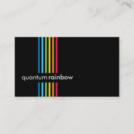 GESCHÄFTSKARTE: Regenbogenstreifen 6 Visitenkarte