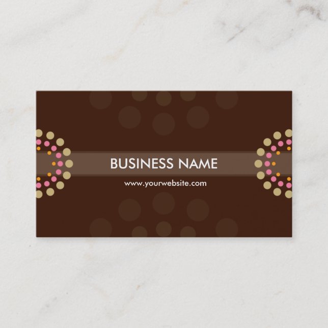 GESCHÄFTSKARTE: Retrospot 2 Visitenkarte (Vorderseite)