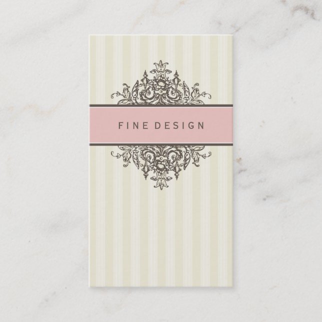 GESCHÄFTSKARTE: schöne Renaissance 15 Visitenkarte (Vorderseite)