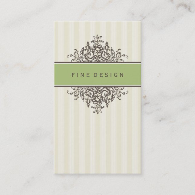 GESCHÄFTSKARTE: schöne Renaissance 16 Visitenkarte (Vorderseite)