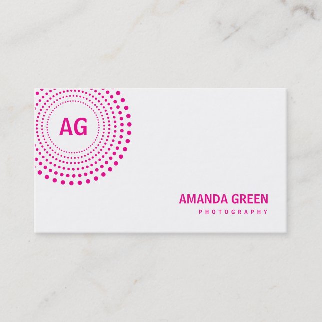 Geschäftskarte "Spectrum Monogram Business Card"(F Visitenkarte (Vorderseite)