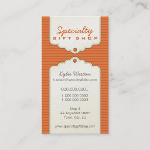 GESCHÄFTSKARTE:: trendy gifttag P1 Visitenkarte