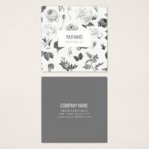 GESCHÄFTSKARTE: "VINTAGE BLUME"