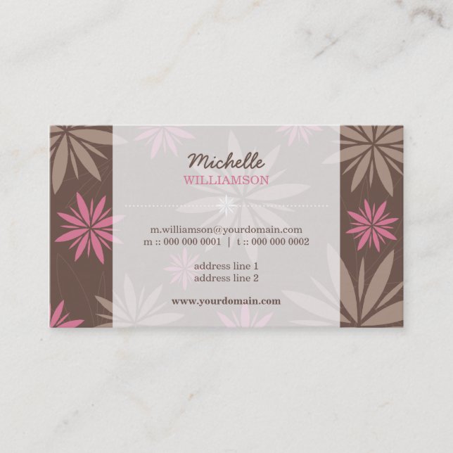 GESCHÄFTSKARTE: Vitalität 8 Visitenkarte (Vorderseite)