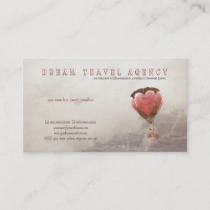 Geschäftskarte von Dream Travel Agency Visitenkarte