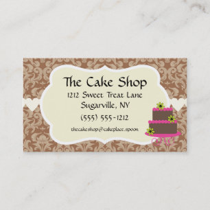 Geschäftskarten Bäckerei Konditorei Cake Shop Visitenkarte