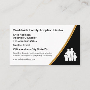 Geschäftskarten für Adoptionen Visitenkarte