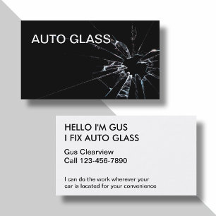 Geschäftskarten für Autoglas Visitenkarte