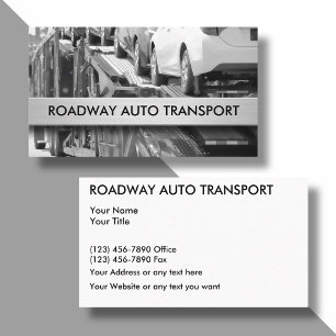 Geschäftskarten für Autotransporte Visitenkarte