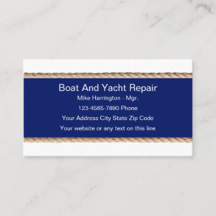 Geschäftskarten für Boot- und Yacht-Reparatur Visitenkarte