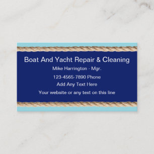 Geschäftskarten für Boots- und Yacht-Reparatur- un Visitenkarte