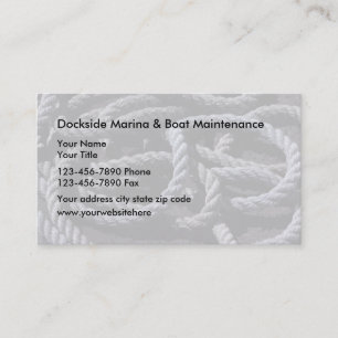 Geschäftskarten für Bootsmarinas Visitenkarte