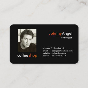 Geschäftskarten für Coffeeshops Visitenkarte