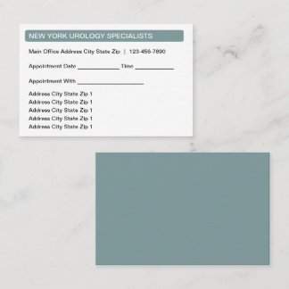 Geschäftskarten für den medizinischen Multi Locati Terminkarte