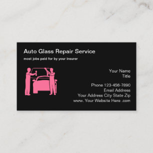 Geschäftskarten für die Reparatur von Autofenstern Visitenkarte