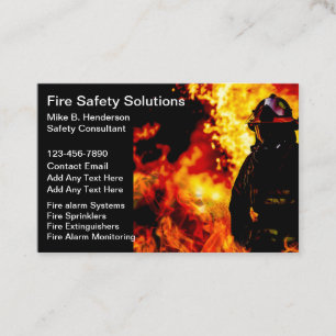 Geschäftskarten für glänzende Brandschutz-Produkte Visitenkarte