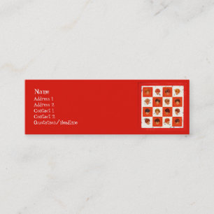 Geschäftskarten für Haarfarbbingo Mini Visitenkarte