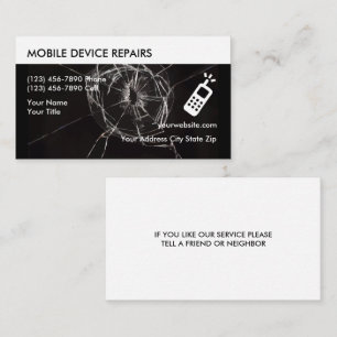 Geschäftskarten für Handy-Reparatur Visitenkarte