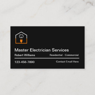 Geschäftskarten für Meister-Elektriker Visitenkarte