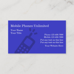 Geschäftskarten für Mobiltelefone Visitenkarte