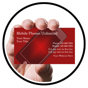 Geschäftskarten für Mobiltelefone Visitenkarte