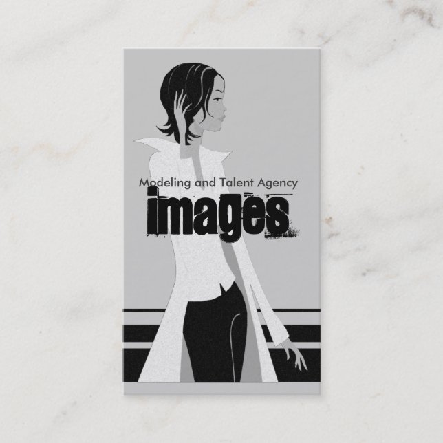 Geschäftskarten für Modellierungs- und Talentagent Visitenkarte (Vorderseite)